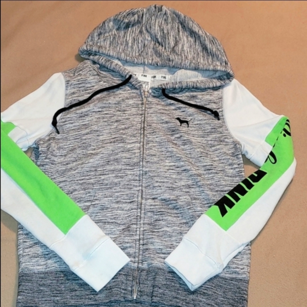Pink zip up hoodie